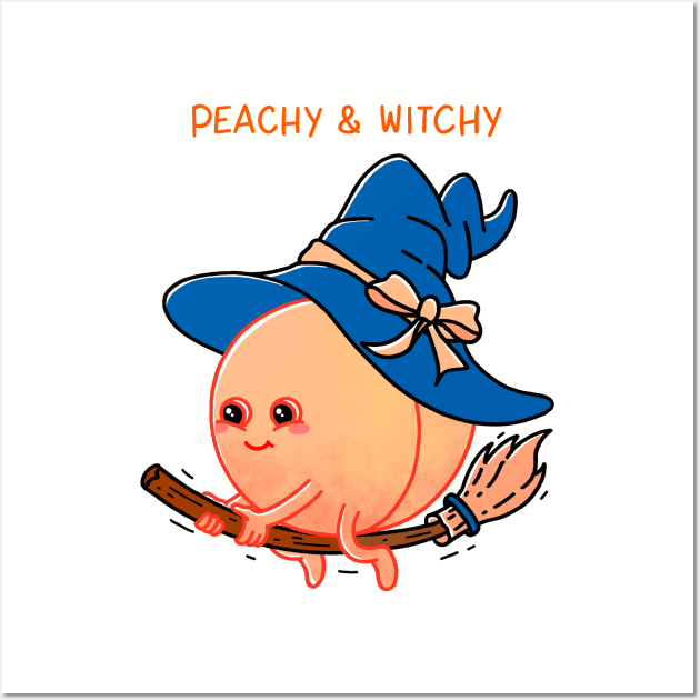 Peachy and Witchy Wall Art by Kimprut